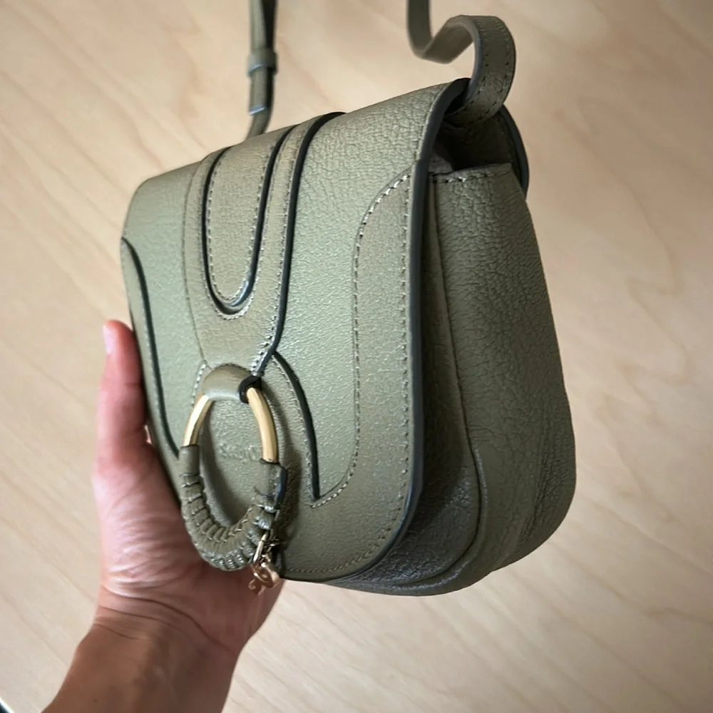 See By Chloe Olive Green Leather Crossbody Bag - Picture 3 of 8